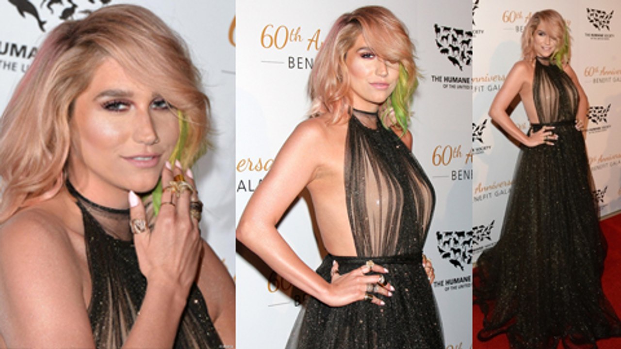 Kesha Walks Red Carpet Post REHAB - STUNNING!