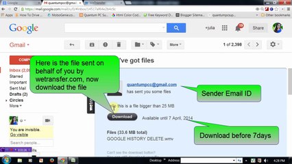 Free File Transfer upto 2 GB