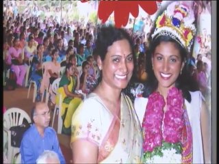 Miss America Nina Davuluri family at Vijayawada