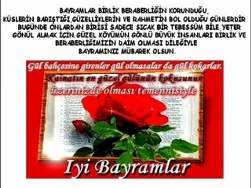BAYRAMINIZ MÜBAREK OLSUN