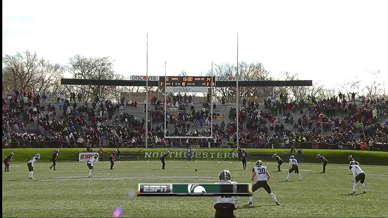 2013 Michigan State at Northwestern 2nd Half