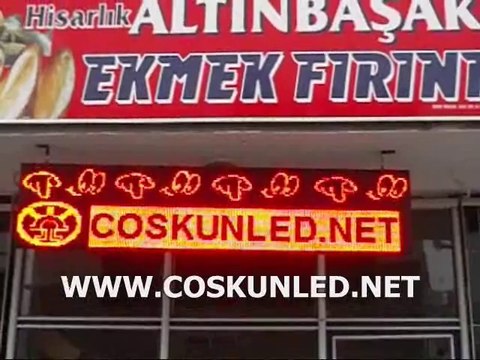 224x48 cm Kayan yazı 3d akıllı tabela Alanya led tabela coskunled.net