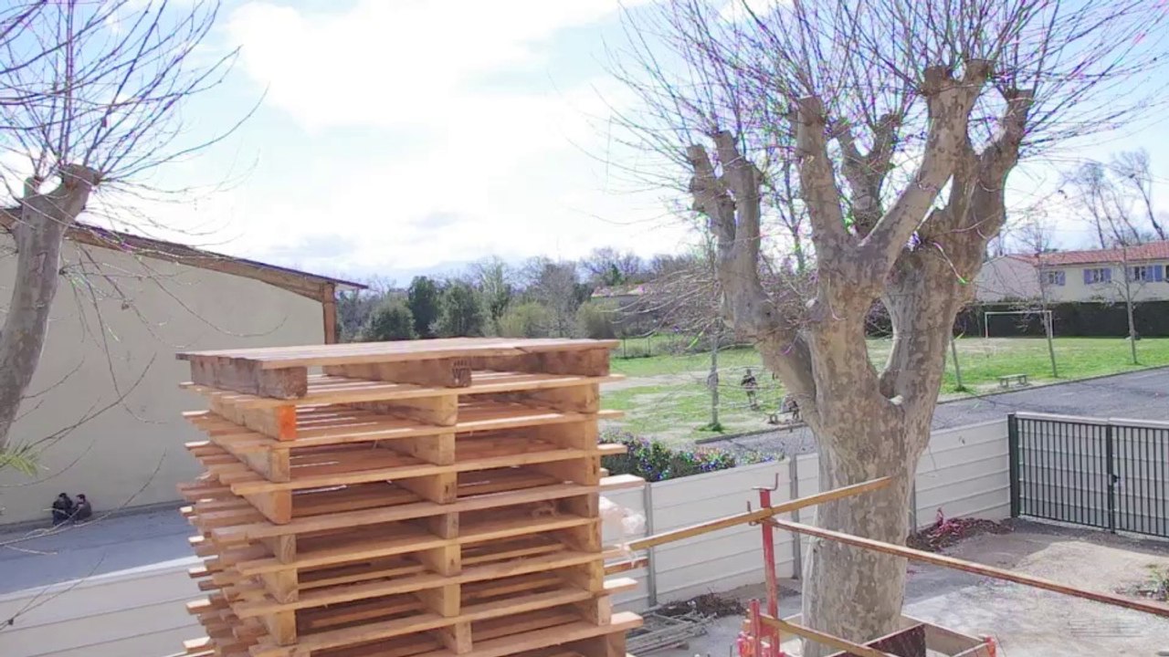 Visite du chantier de la restauration
