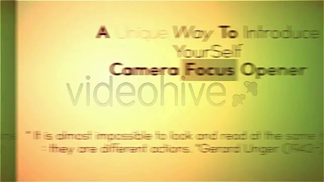 Simple Typography Intro Opener - After Effects Template