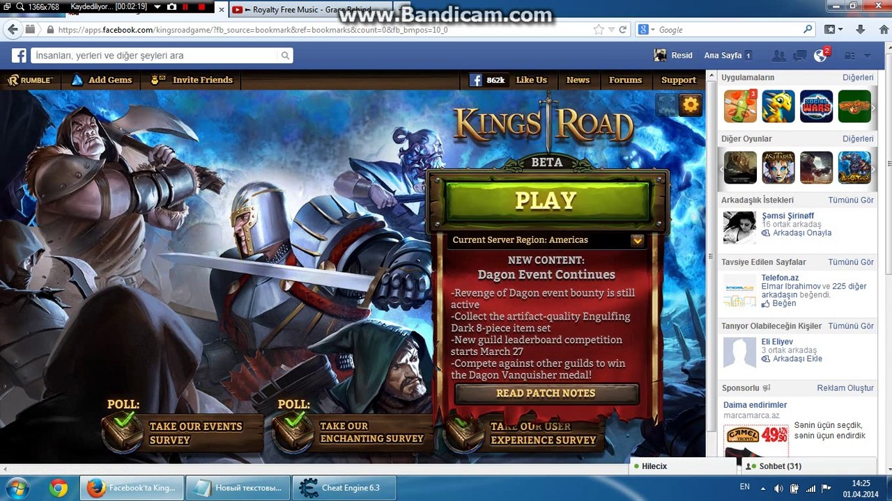 Kings Road Hizli Vurus Hilesi Hilecix.net (01.04.2014)