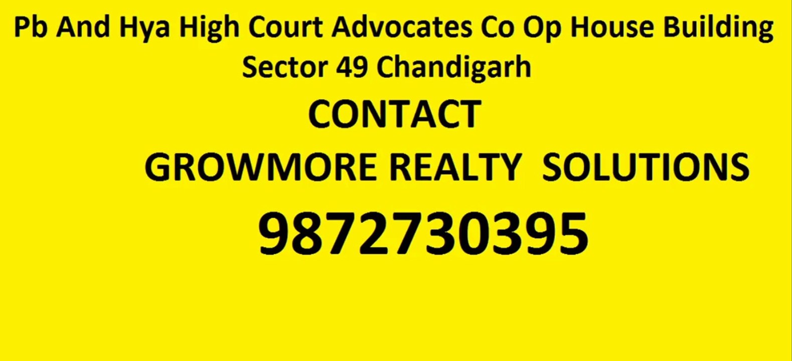 Advocate Co Op Society Sector 49 Chandigarh 9872730395