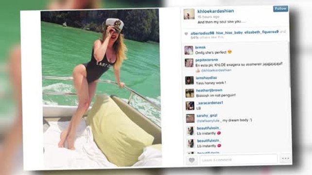 Khloe Kardashian's Sexy Sailor Swimsuit Pics