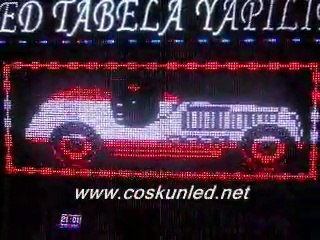 128x48 usb Girişli Kayan yazı Akıllı tabela