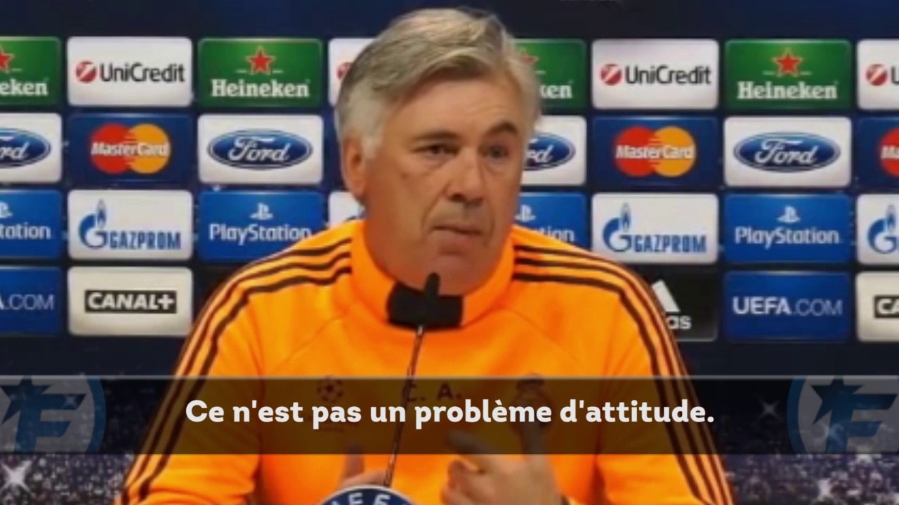 Ancelotti sur l'irrégularité de Bale et les sifflets contre CR7