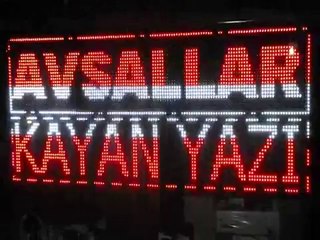 128x48 usb Girişli Kayan yazı Akıllı tabela