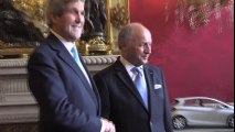 Rencontre de Laurent Fabius avec John Kerry, Dimanche 30 mars 2014.
