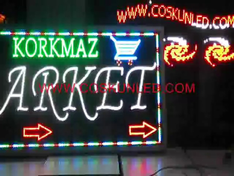 Uzaktan kumandalı Animasyonlu Led tabela