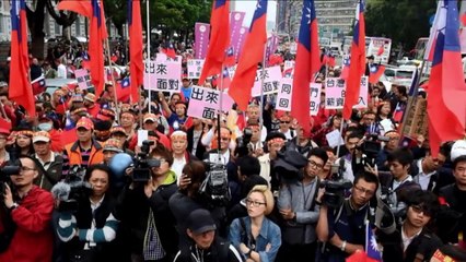 Pro-China trade rally hits streets of Taiwan