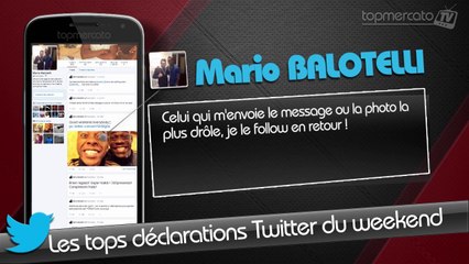 Balotelli, Eto'o, Falcao... Les tops Tweets du weekend !