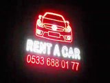 Çift yönlü  rent a car led tabela www.coskunled.com