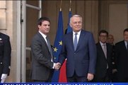 Arrivée de Manuel Valls à Matignon