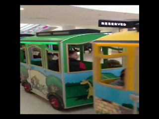 ukrayna 1. tren amusement tracklless train mini çocuk children  park avm bahçe akülü tren garatren