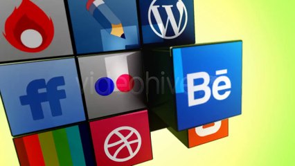 Rubik's Cube - Social Logos - After Effects Template