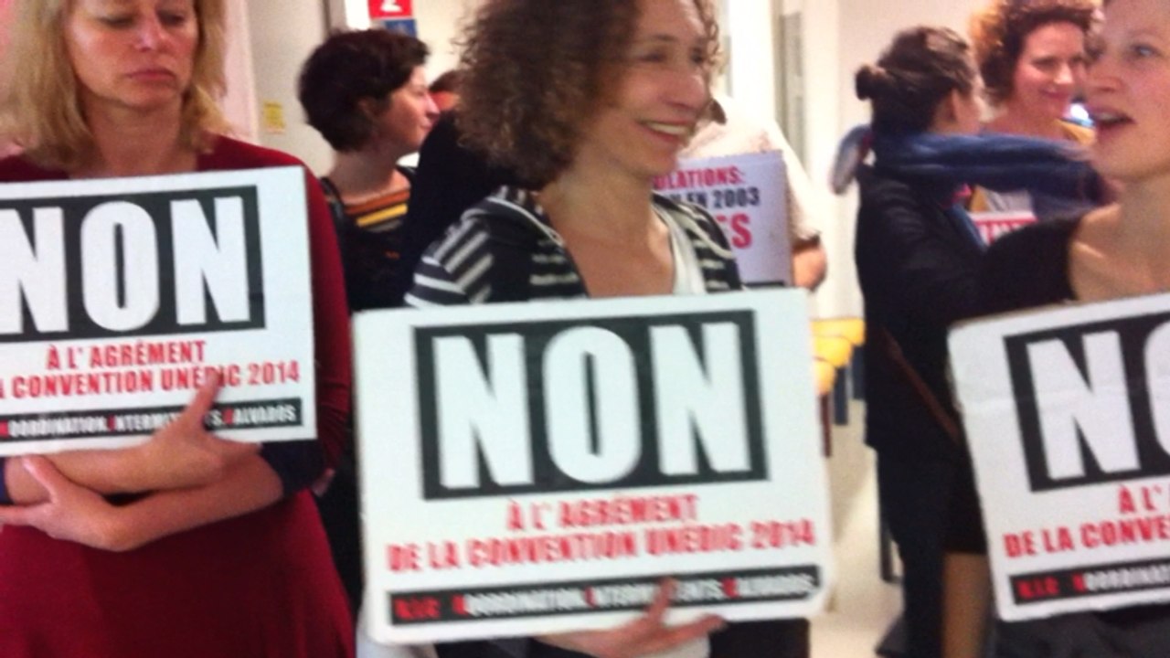 Action des intermittents à Hérouville Saint Clair