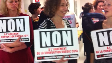 Action des intermittents à Hérouville Saint Clair