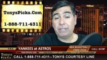 MLB Pick Houston Astros vs. New York Yankees Odds Prediction Preview 4-1-2014