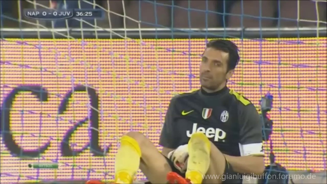 Gianluigi Buffon amazing Saves vs Napoli