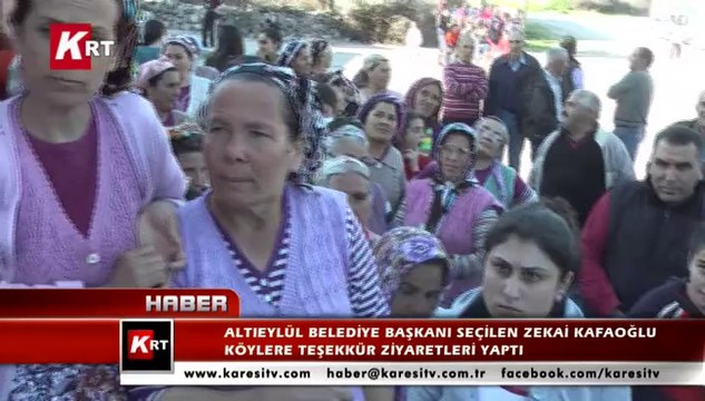 Altıeylül Belediye Başkanı Seçilen Zekai Kafaoğlu Köylere Teşekkür Ziyaretleri Yaptı…
