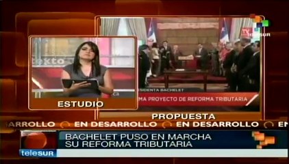 Inicia el debate de la reforma tributaria de la pdta. chilena Bachelet