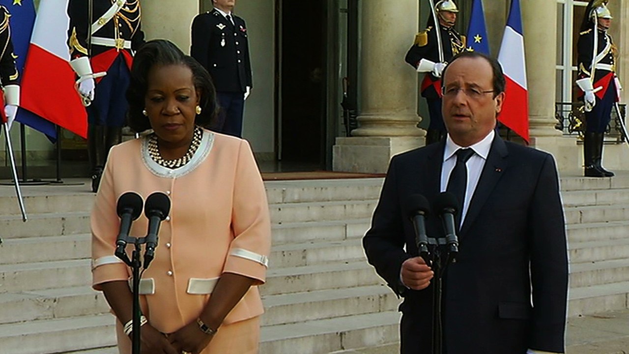 Déclaration conjointe du président de la République et de Mme Catherine SAMBA PANZA