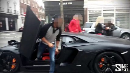 Crash d'une Lamborghini Aventador