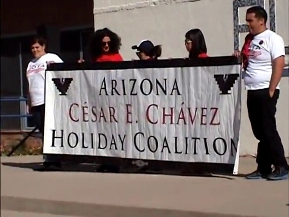 Cesar Chavez Rally and March in Tucson 2014 Part 1