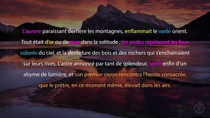 registre lyrique (exemple littéraire commenté/ Atala)