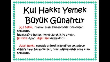 KUL HAKKI YEMEK GÜNAHTIR. (LİSE 10. SINIF)