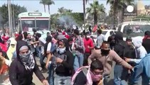 Enfrentamientos entre estudiantes y policías en Egipto