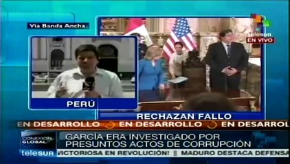 Magistrados solapan a Alan García y provoca la ira de los peruanos