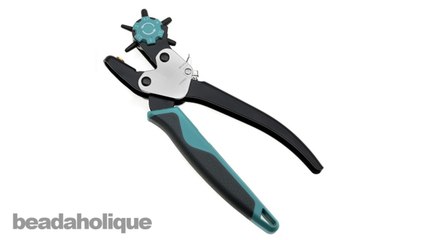 How to use the BeadSmith Rotating Leather Hole Punch Tool