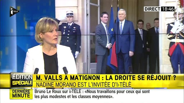 Nadine Morano tresse des lauriers à Manuel Valls