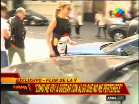 pronto.com.ar Florencia de la V furiosa