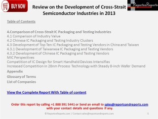 Cross-Strait Semiconductor Industry Review, forecast, development and Companies
