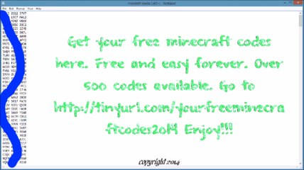 free minecraft code (premium account) no survey free 2014 over 500 codes availible CRACKED