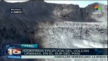 Volcán peruano Urbinas continúa con gran actividad