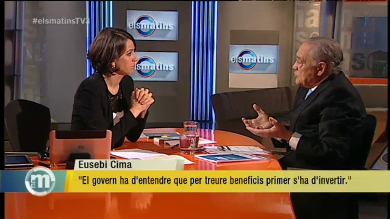 TV3 - Els Matins - Eusebi Cima: "Trigarem entre 18 i 20 mesos a notar que hem sortit de la recessi�