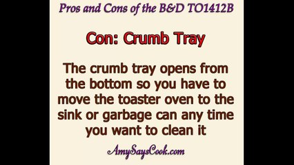 Pros and Cons of Black and Decker TO1412B Toaster Oven