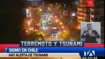 Alerta de tsunami en varios países, incluido Ecuador, por terremoto en Chile