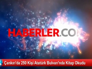 Çankırı'da 250 Kişi Atatürk Bulvarı'nda Kitap Okudu