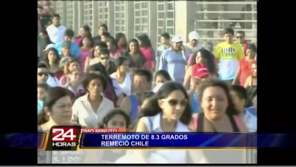 Terremoto de 8.3 en Chile: imágenes de la evacuación tras alerta de tsunami (1/3)
