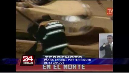 Graban precisos momentos del terremoto de 8.3 registrado en Chile