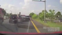 So so violent car crash... Truck VS SUV!