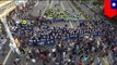 Aerial footage: Taiwanese police clash with student protesters