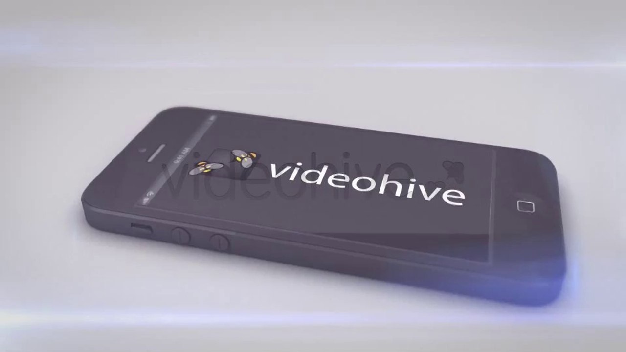Phone 5 Horizontal Logo Display - After Effects Template